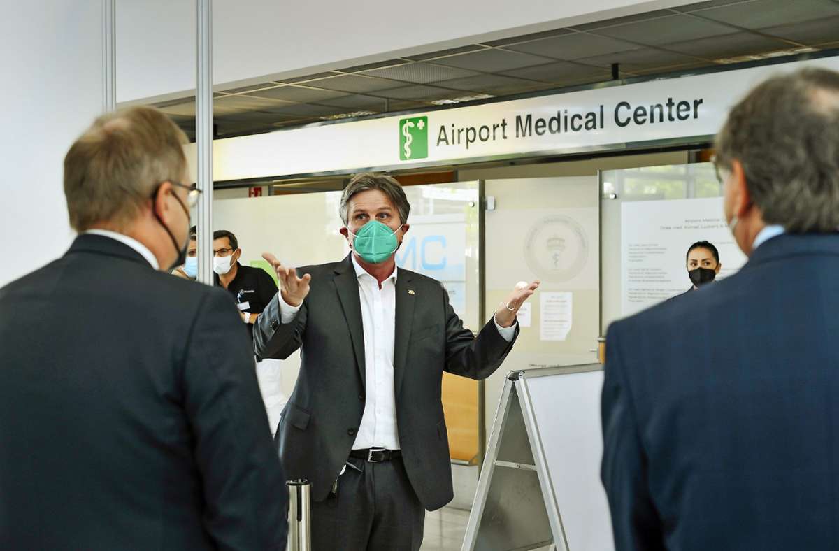 Modellversuch am Stuttgarter Airport: Flughafen-Betriebsärzte impfen jetzt