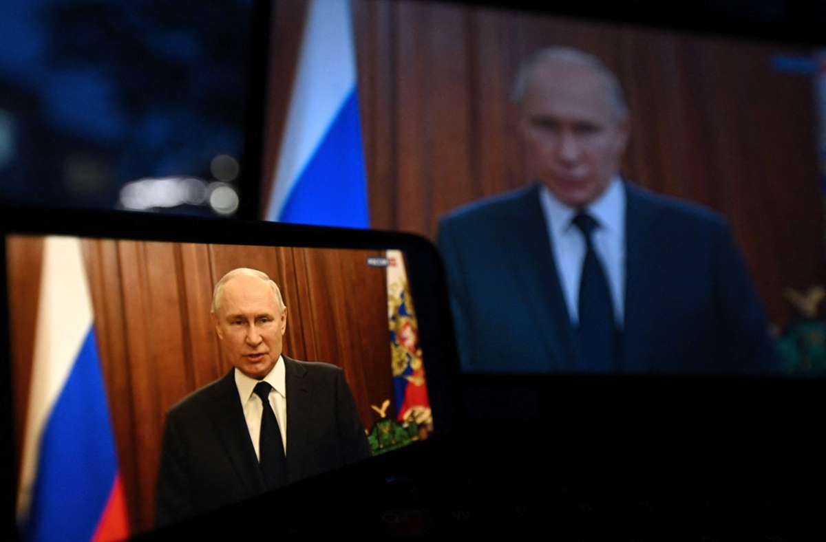 Putin-Rede im Staatsfernsehen: Kreml-Chef macht  Wagner-Söldnern Angebot