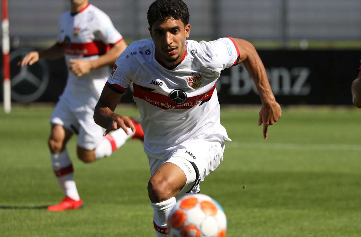 Omar Marmoush hat gute Chancen, am Sonntag in Frankfurt für den VfB zu starten.