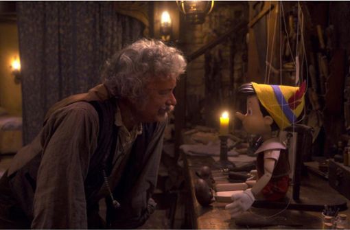 Tom Hanks als Gepetto in der Disney-Neuverfilmung  von Pinocchio Foto: Disney+