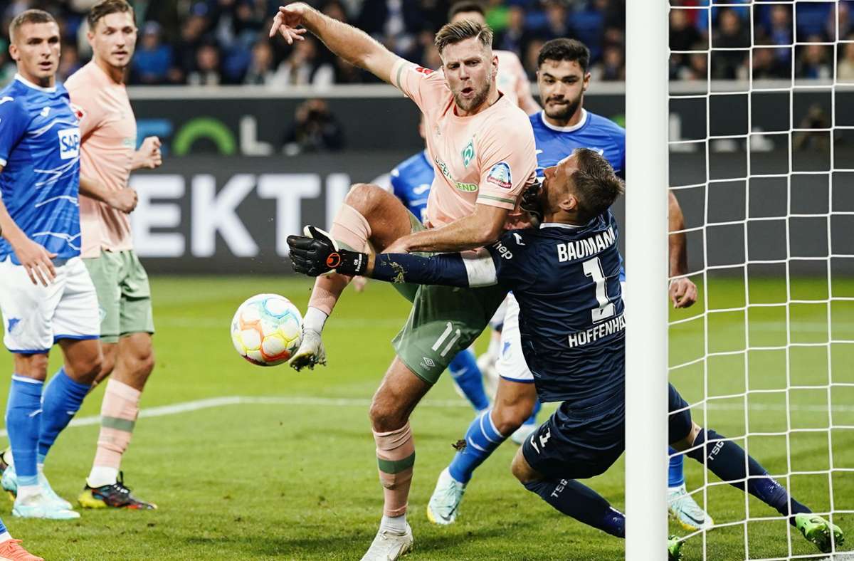 Niclas Füllkrug schoss die Bremer zum Sieg in Hoffenheim. Foto: dpa/Uwe Anspach
