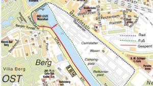 Baustellen in Stuttgart: Neckarradweg und Berger Steg gesperrt
