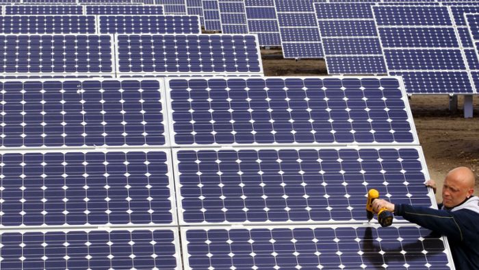 Eine Solarfabrik, die  Bürgern gehört
