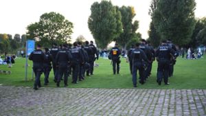 Polizei hat Lage auf Heidelberger Neckarwiese im Blick