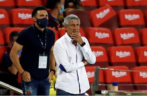 Quique Setién ist nicht mehr länger Trainer beim FC Barcelona. Foto: imago images/Agencia EFE/Alberto Estevez