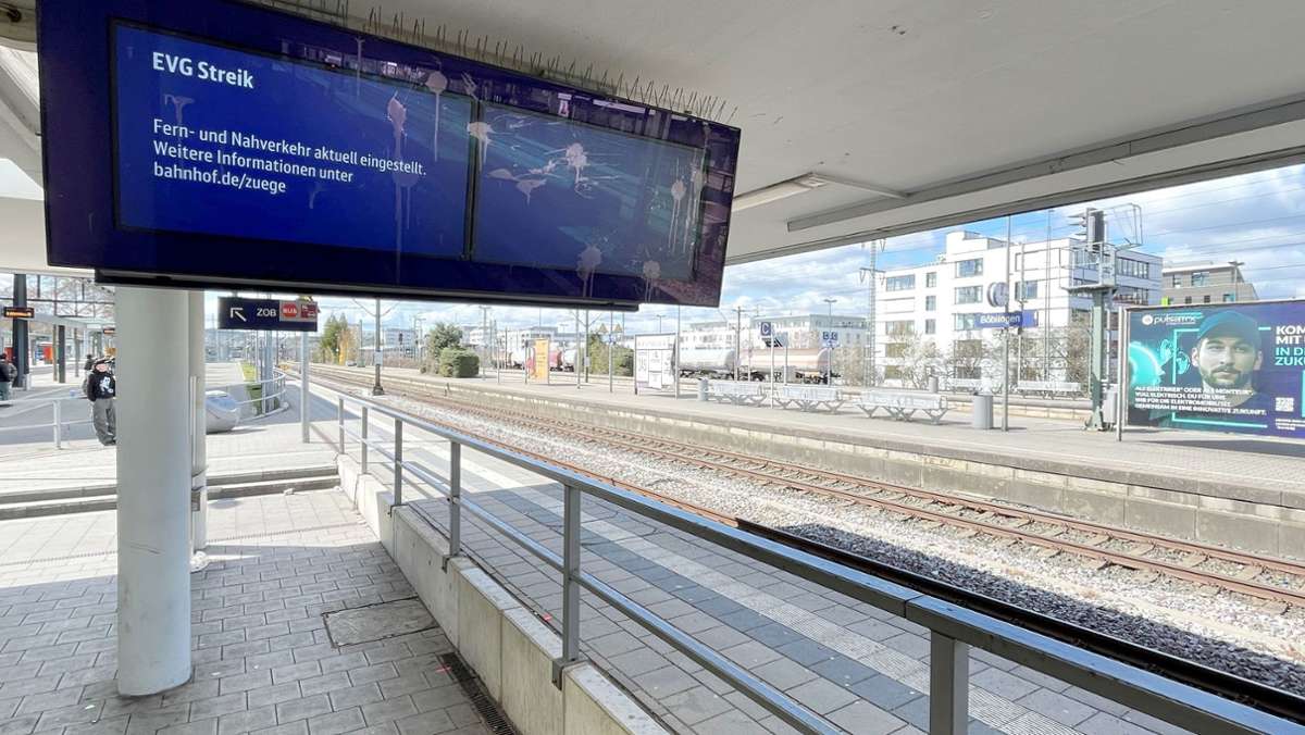 Newsblog zum Streiktag in Baden-Württemberg: Rund um Stuttgart weiter kein Zugverkehr