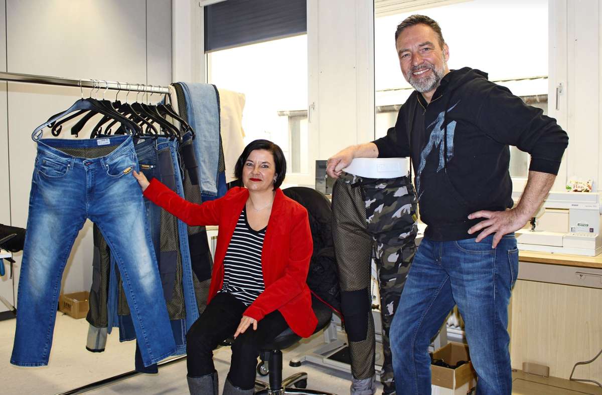 Start-up aus Bernhausen: Wie aus einer Jeans eine Biker-Hose wird