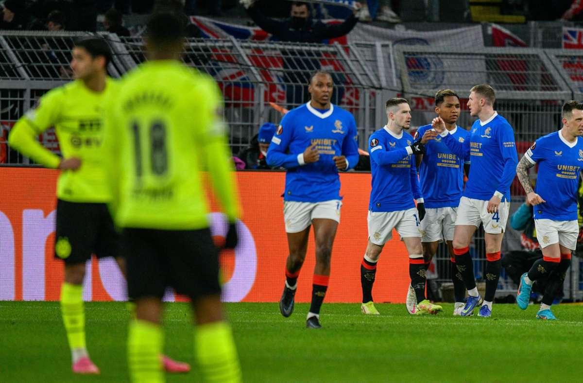 2:4 gegen die Glasgow Rangers: Nächste Pleite für den BVB in Europa